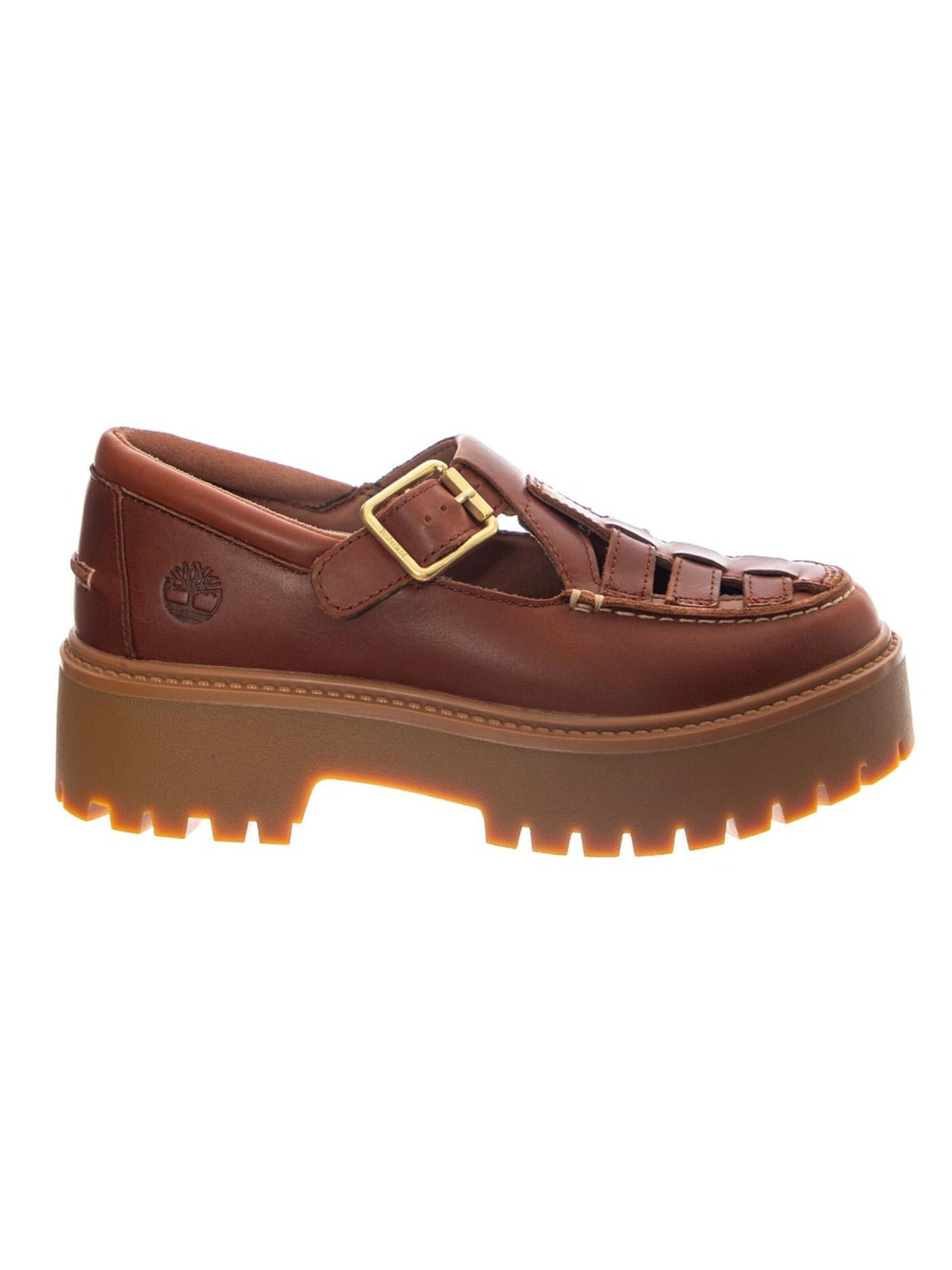 Mocassino 'tst Buckle Shoe Rust Full Grain' di TIMBERLAND in rosso