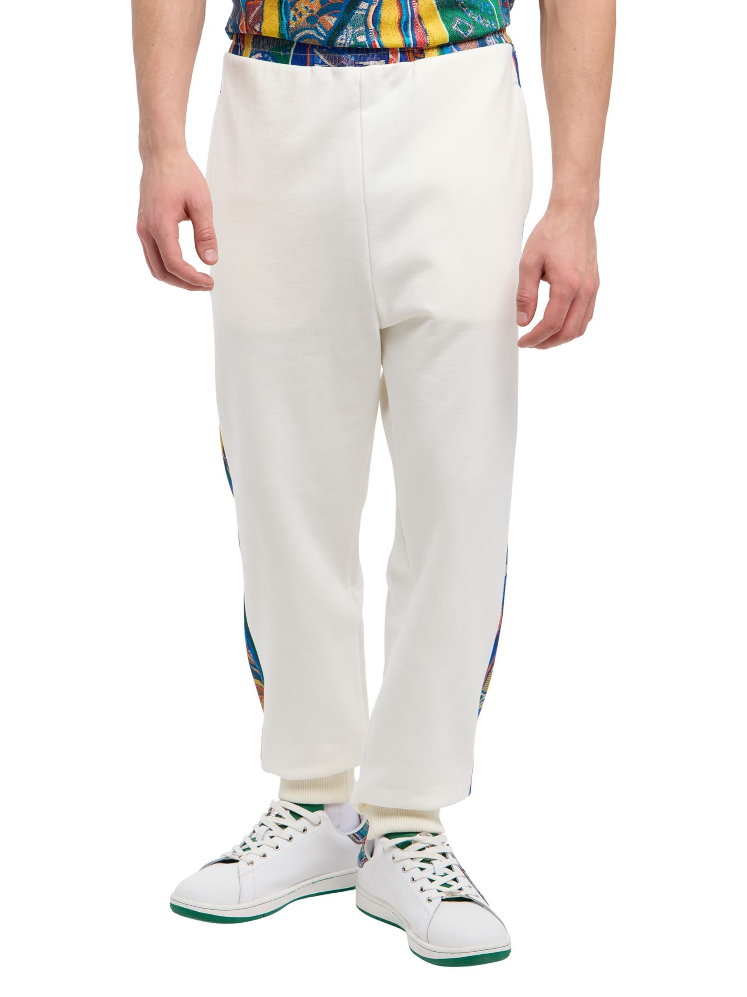 Effilé Pantalon 'Euthum' Carlo Colucci en blanc : devant