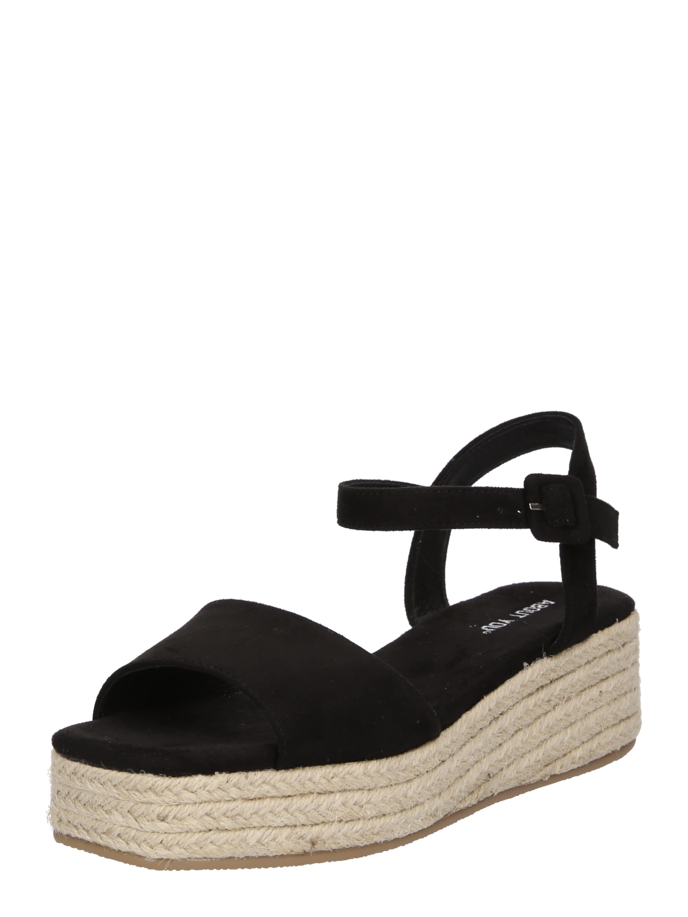 ABOUT YOU Sandal 'Valentina' in Black: front