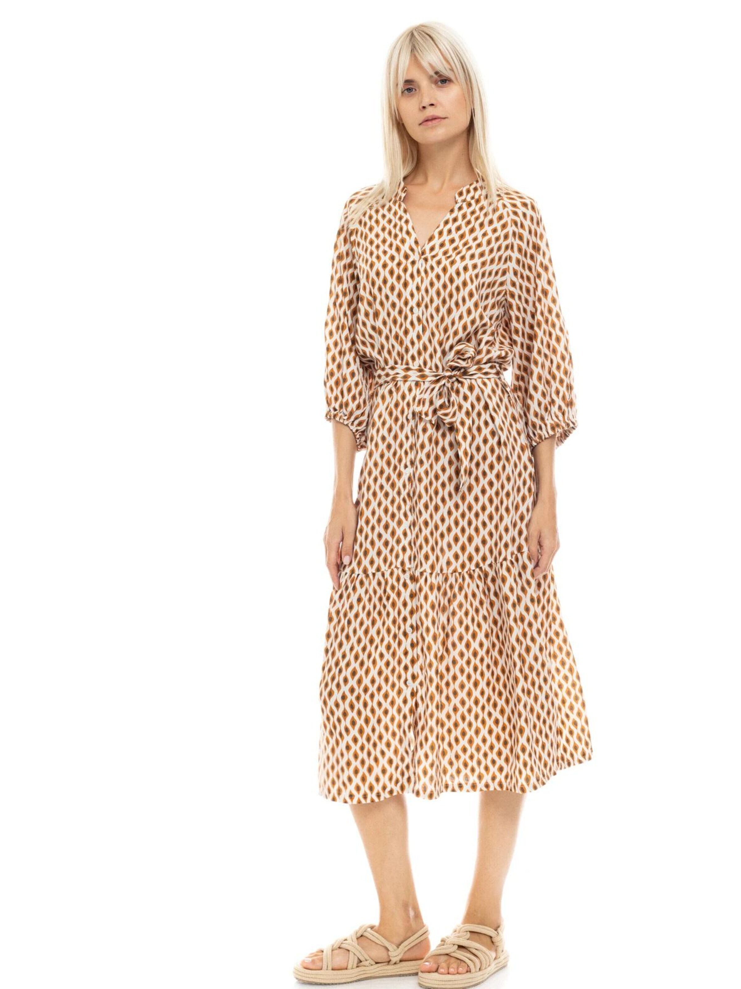 Pink Label Φόρεμα 'BEACHWEAR LONG SAFARI' σε μπεζ