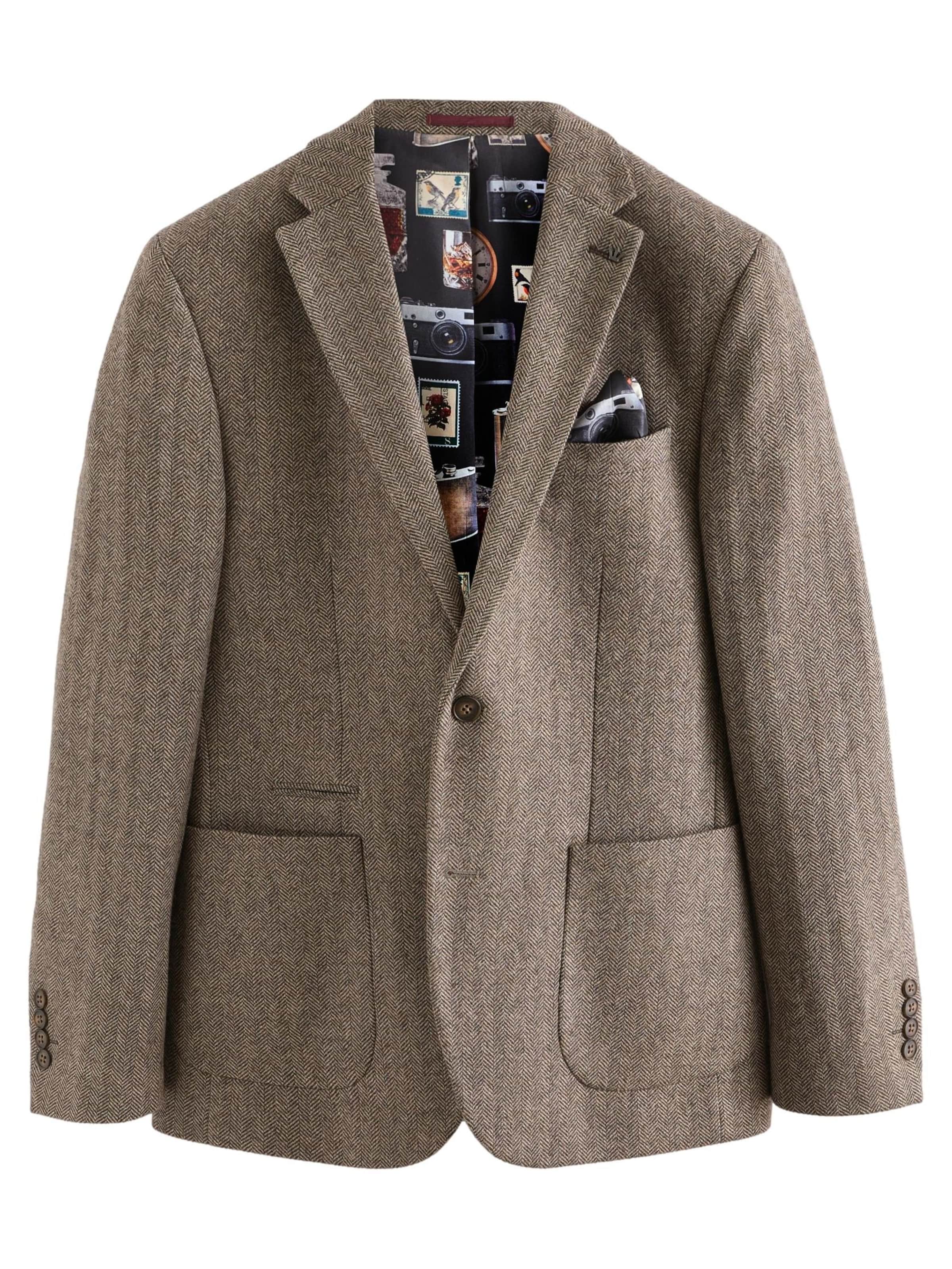 Next Slim fit Pintsak w kolorze szary: przód