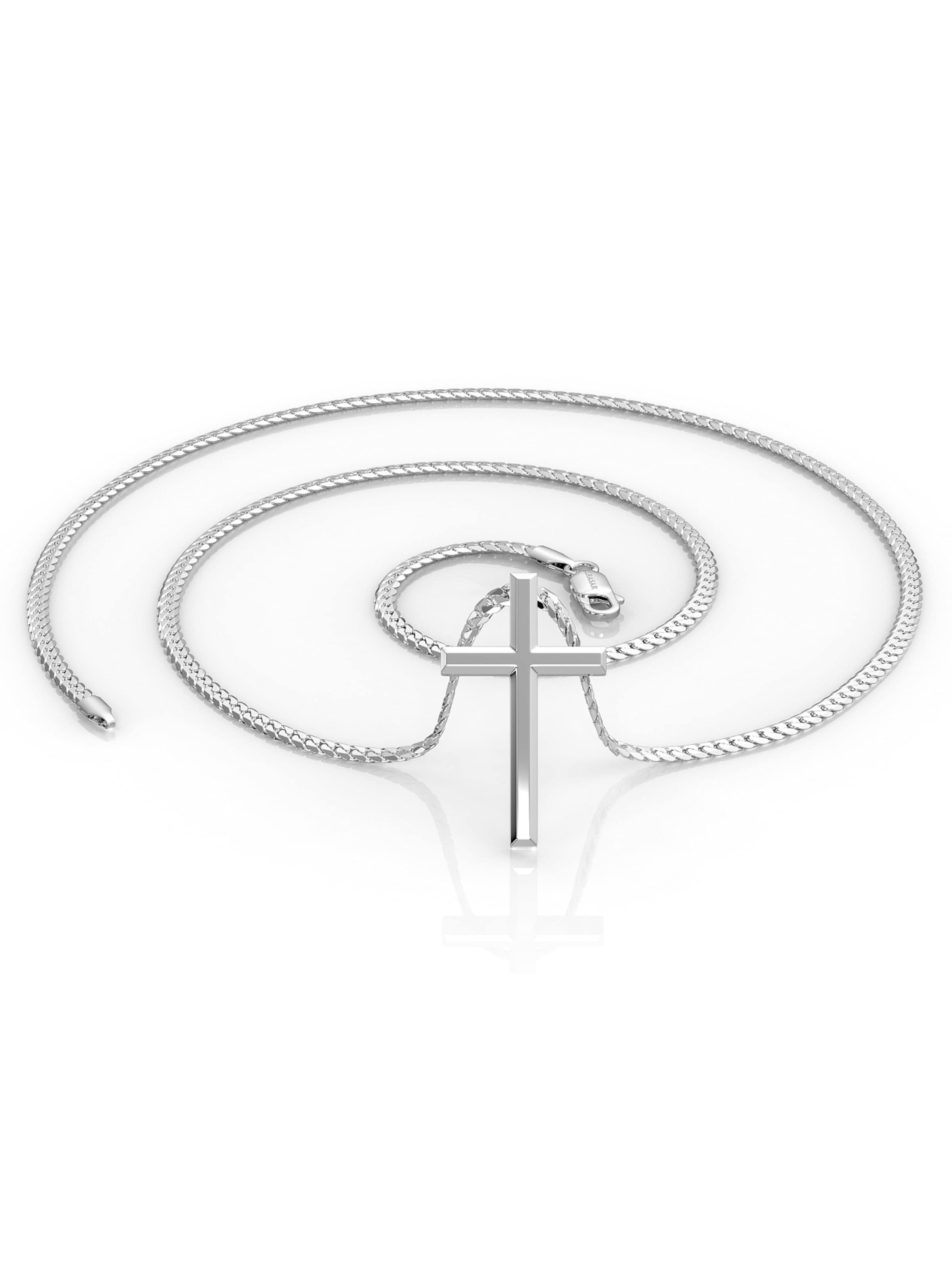 Chaîne 'Faith' SERASAR en argent : devant