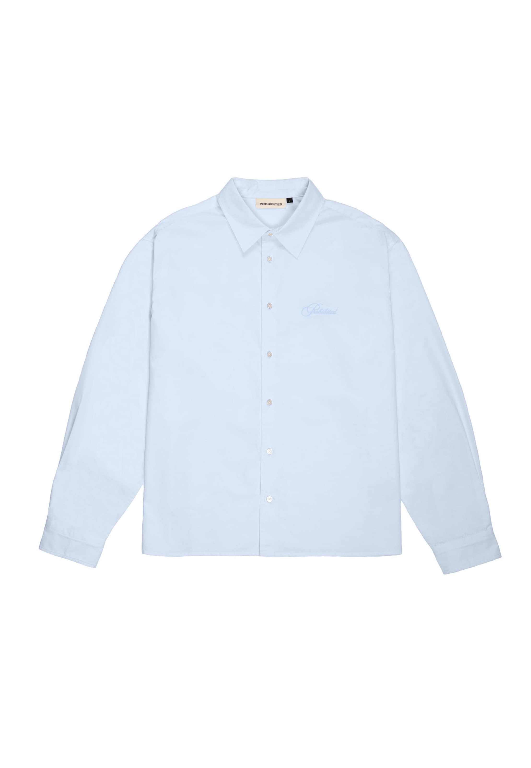 Prohibited - Ajuste confortable Camisa en azul: frente