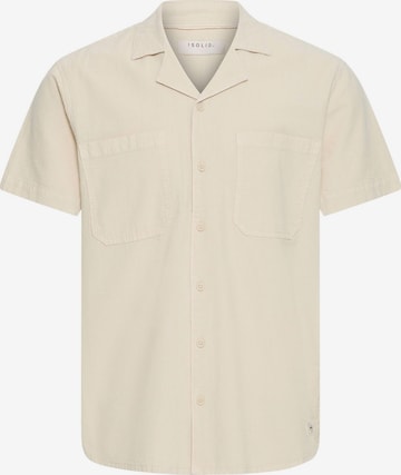 !Solid Kurzarmhemd 'SDNeel' in Beige: Vorderseite