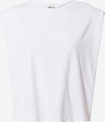 NA-KD Top in White: front