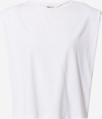 NA-KD Top in White: front