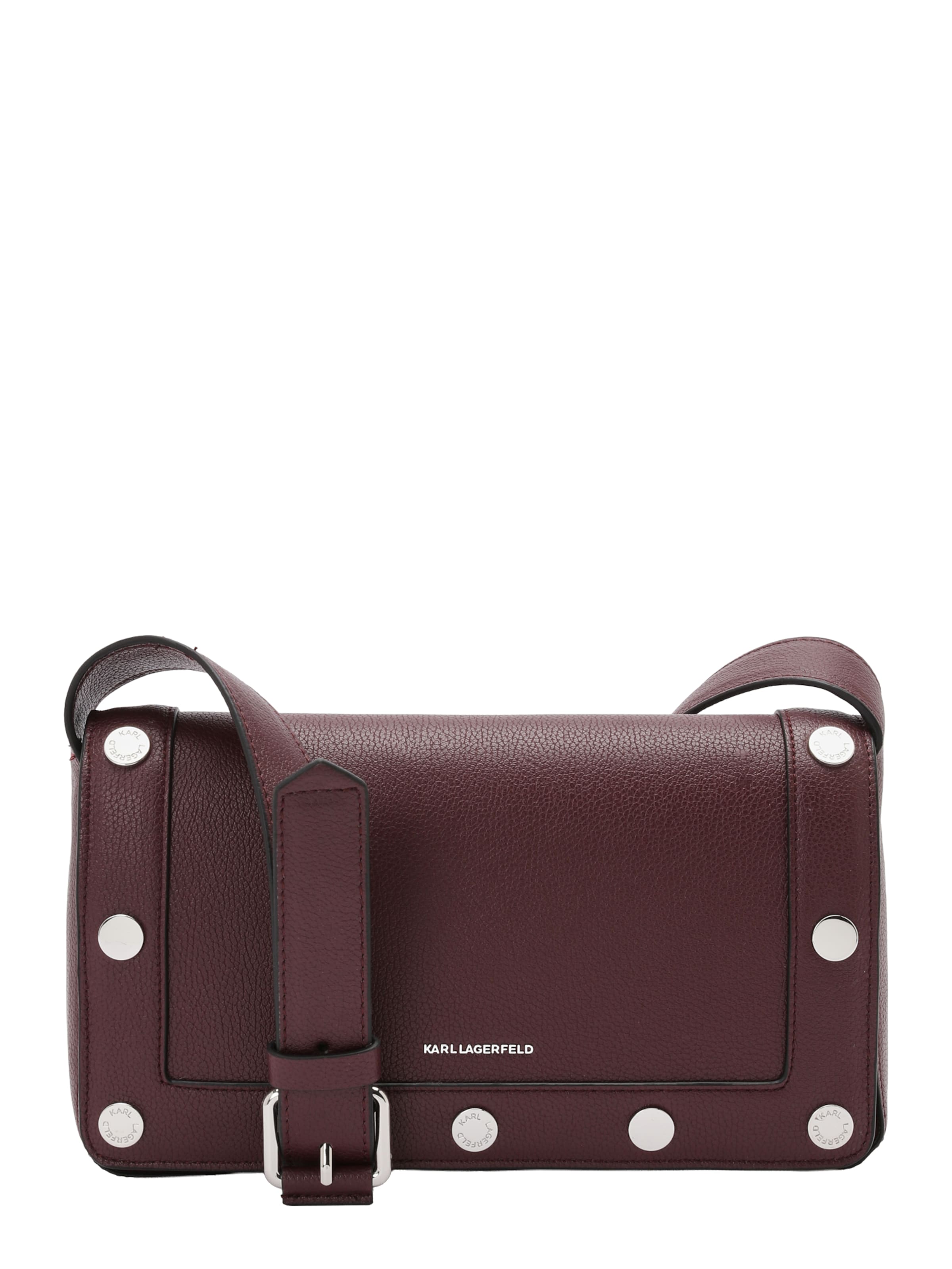 Karl Lagerfeld Чанта с презрамки 'ROCKY MARAIS' в червено: отпред