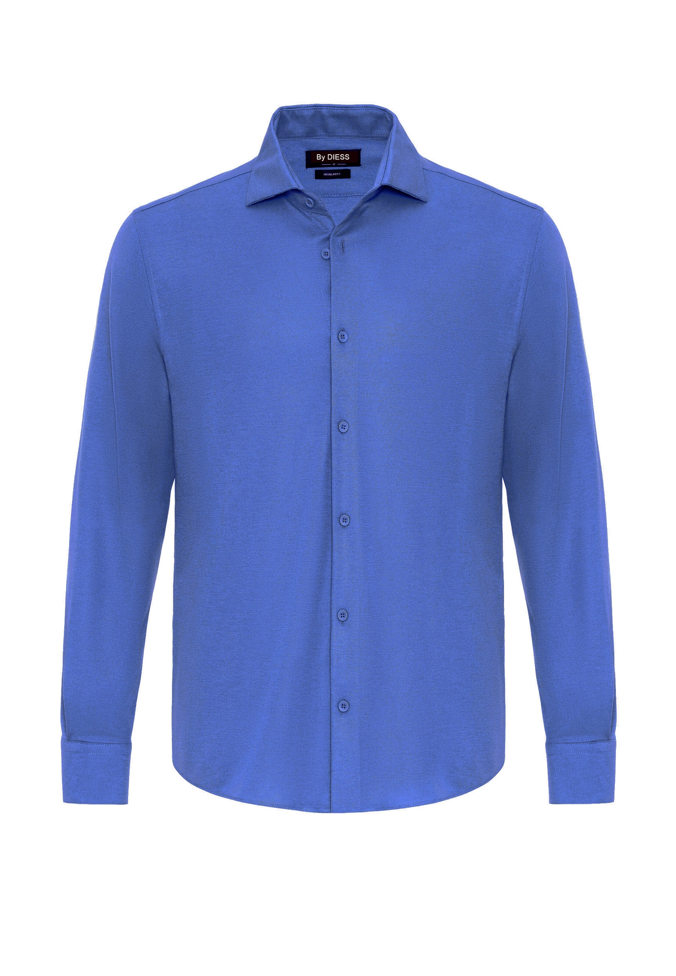 By Diess Collection Regular fit Overhemd in Blauw: voorkant