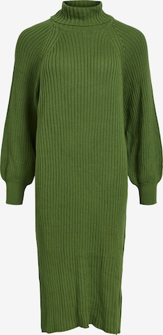 OBJECT Gebreide jurk 'Line' in Groen: voorkant