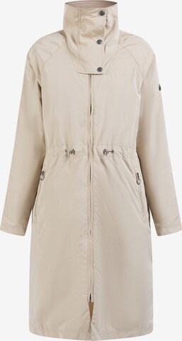 Manteau mi-saison DreiMaster Maritim en beige : devant