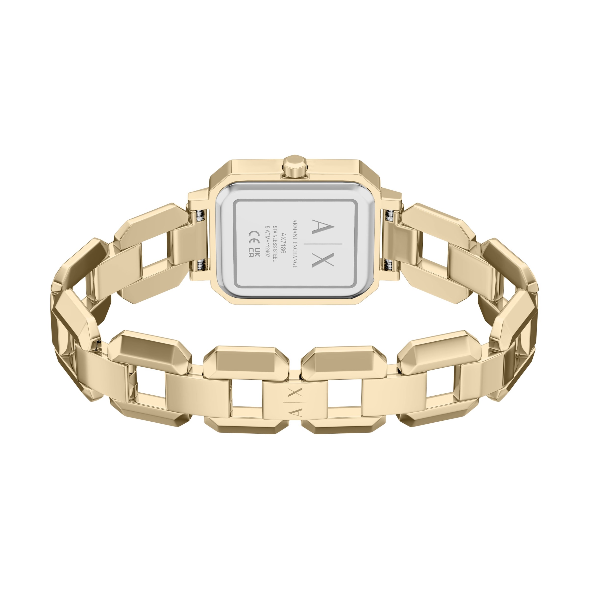 zelts ARMANI EXCHANGE Analogais pulkstenis