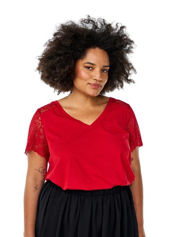T-shirt 'MBRynn' Zizzi en rouge : devant