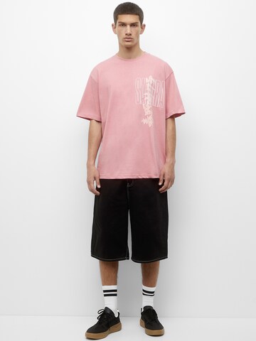 Pull&Bear T-Shirt in Pink