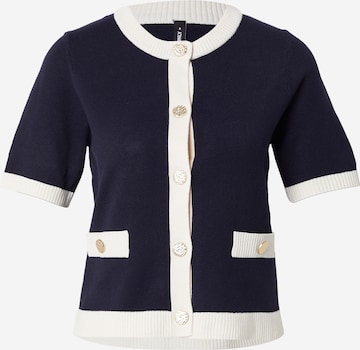 Geacă tricotată de la ONLY pe albastru: față