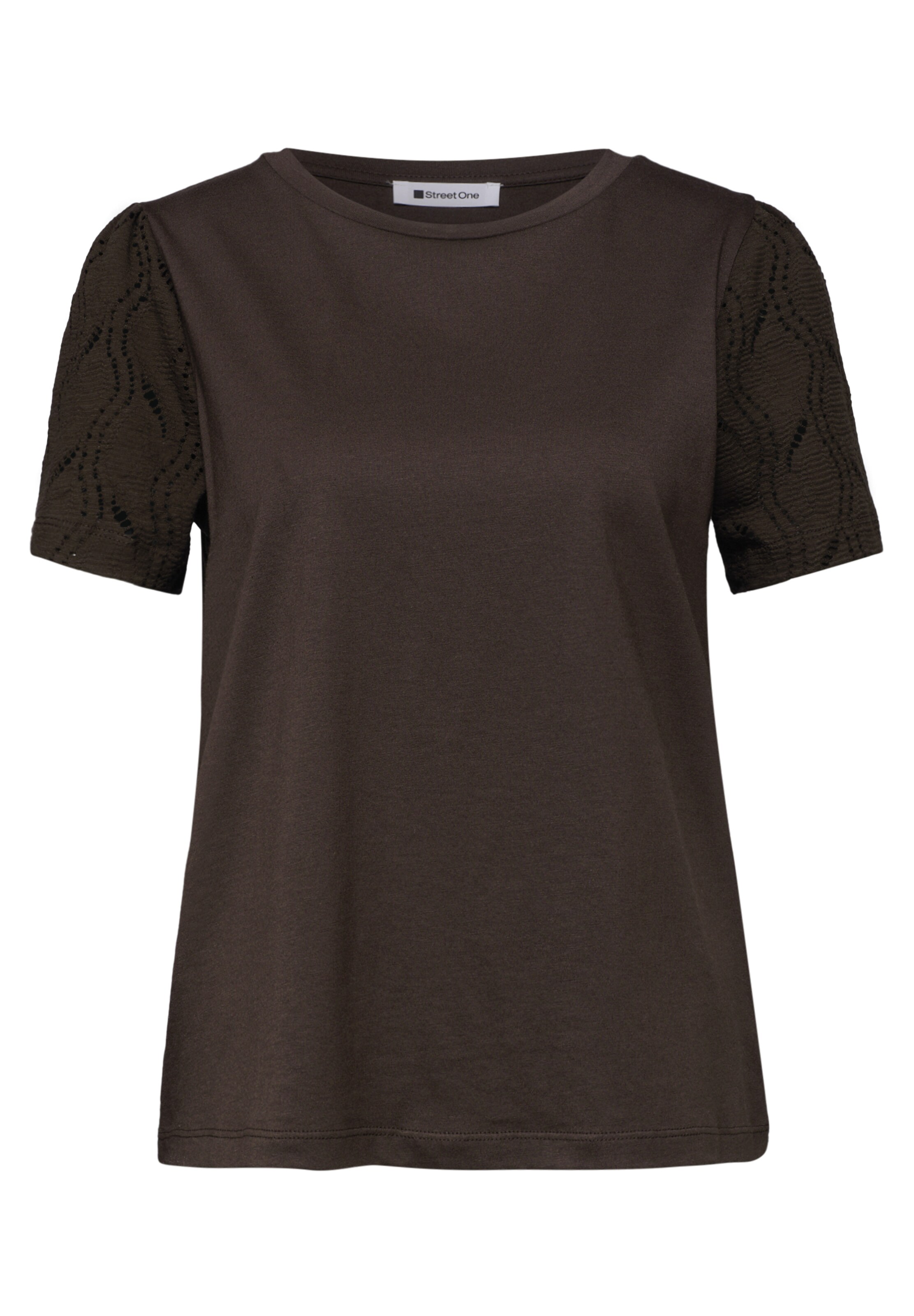 STREET ONE Shirt in Brown: front