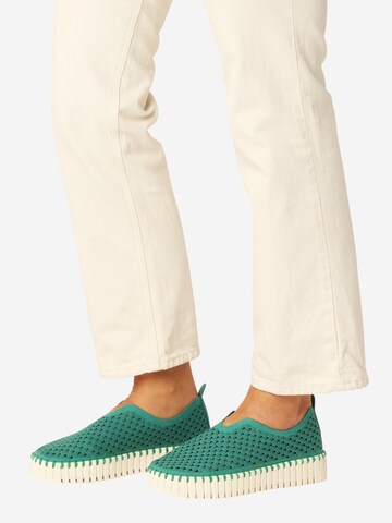 ILSE JACOBSEN Slip On 'Tulip' i grøn