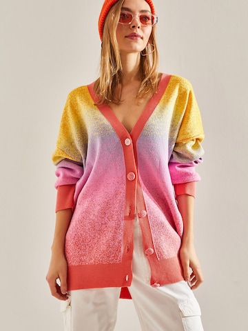 Bianco Lucci Strickjacke in Mischfarben