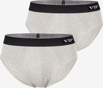 VIP - Cueca ' Premium Jersey Stretch ' em cinzento: frente