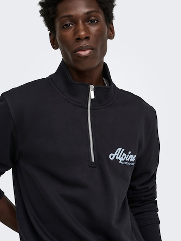 Only & Sons Sweatshirt 'ONSConnor' in Schwarz