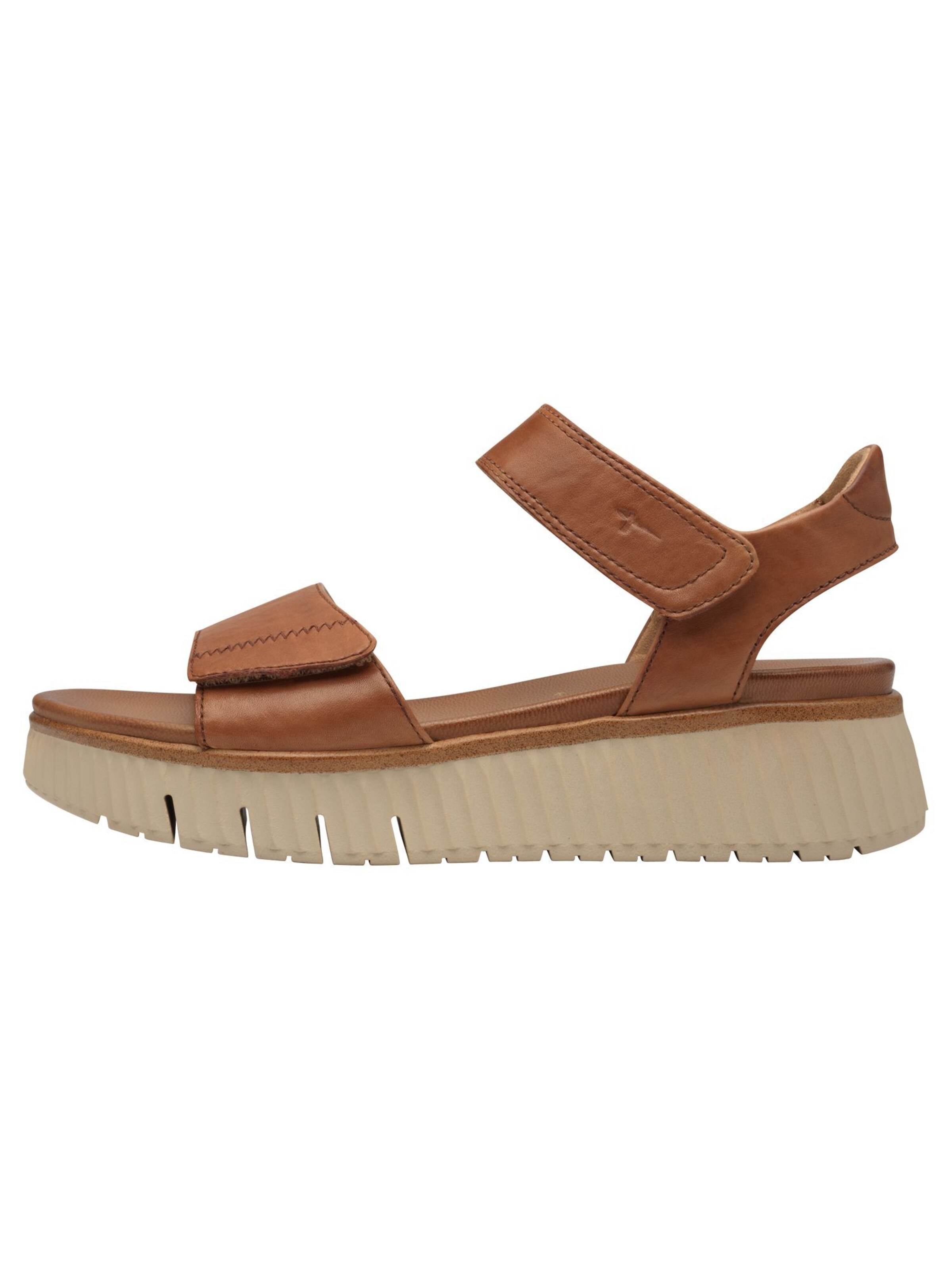 Tamaris Wide Fit Sandals in Brown