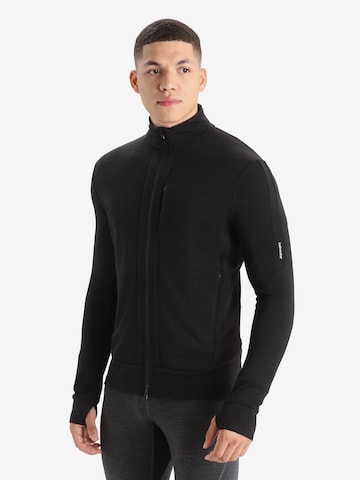 ICEBREAKER - Sweatshirt de desporto 'Quantum III' em preto: frente