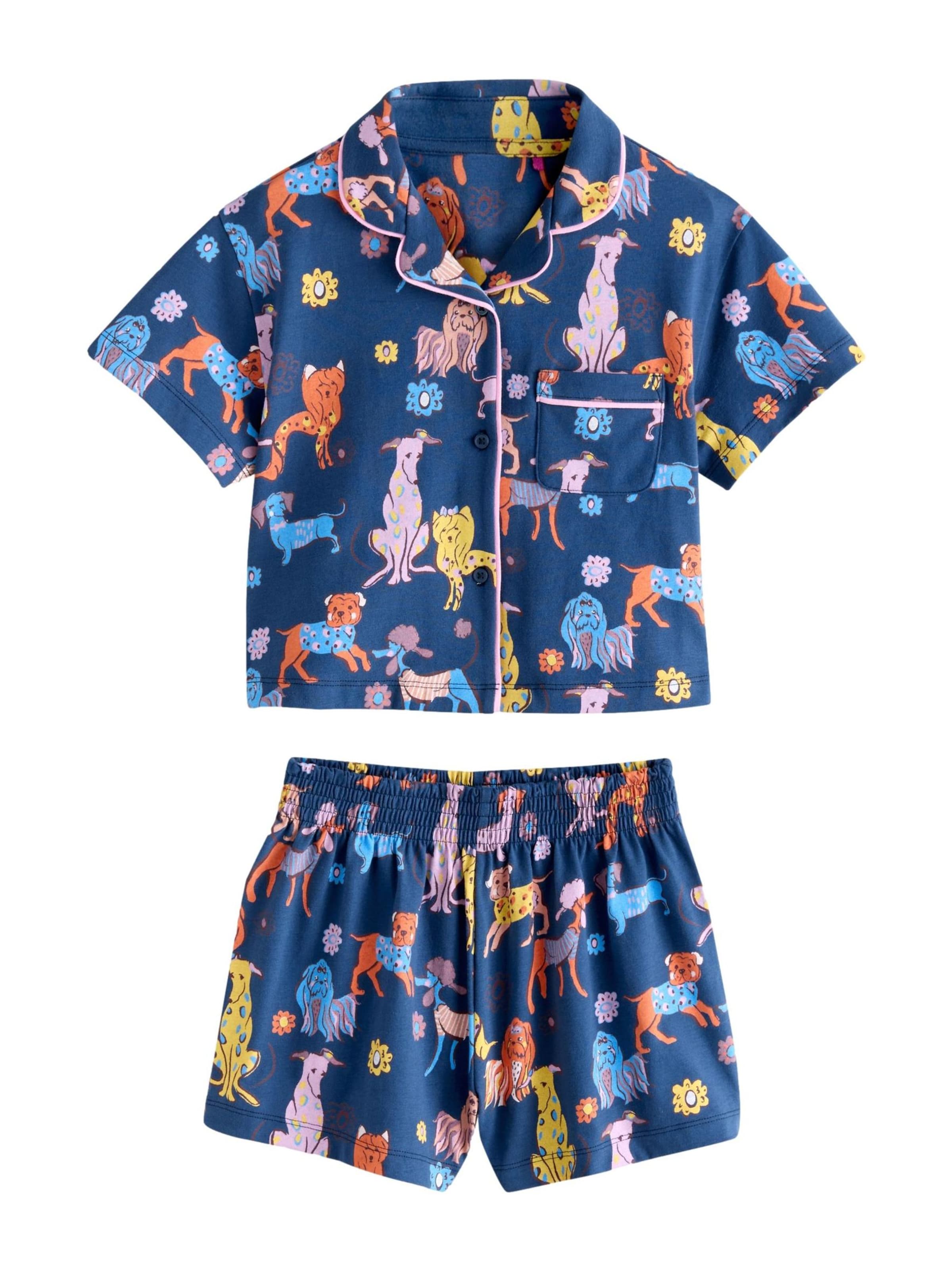 Pijamale de la Next pe albastru: față