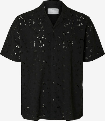 Chemise 'Jax' SELECTED HOMME en noir : devant