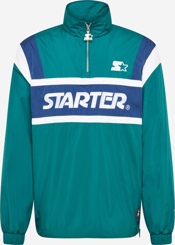 Starter Black Label Regular Fit Overgangsjakke i grøn: forside