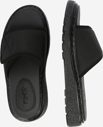 NA-KD Pantoletter 'Velcro' i svart