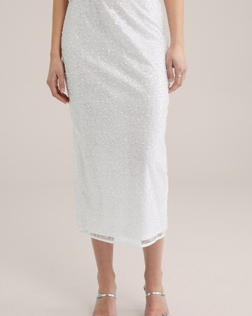 WE Fashion Skirt in White: front