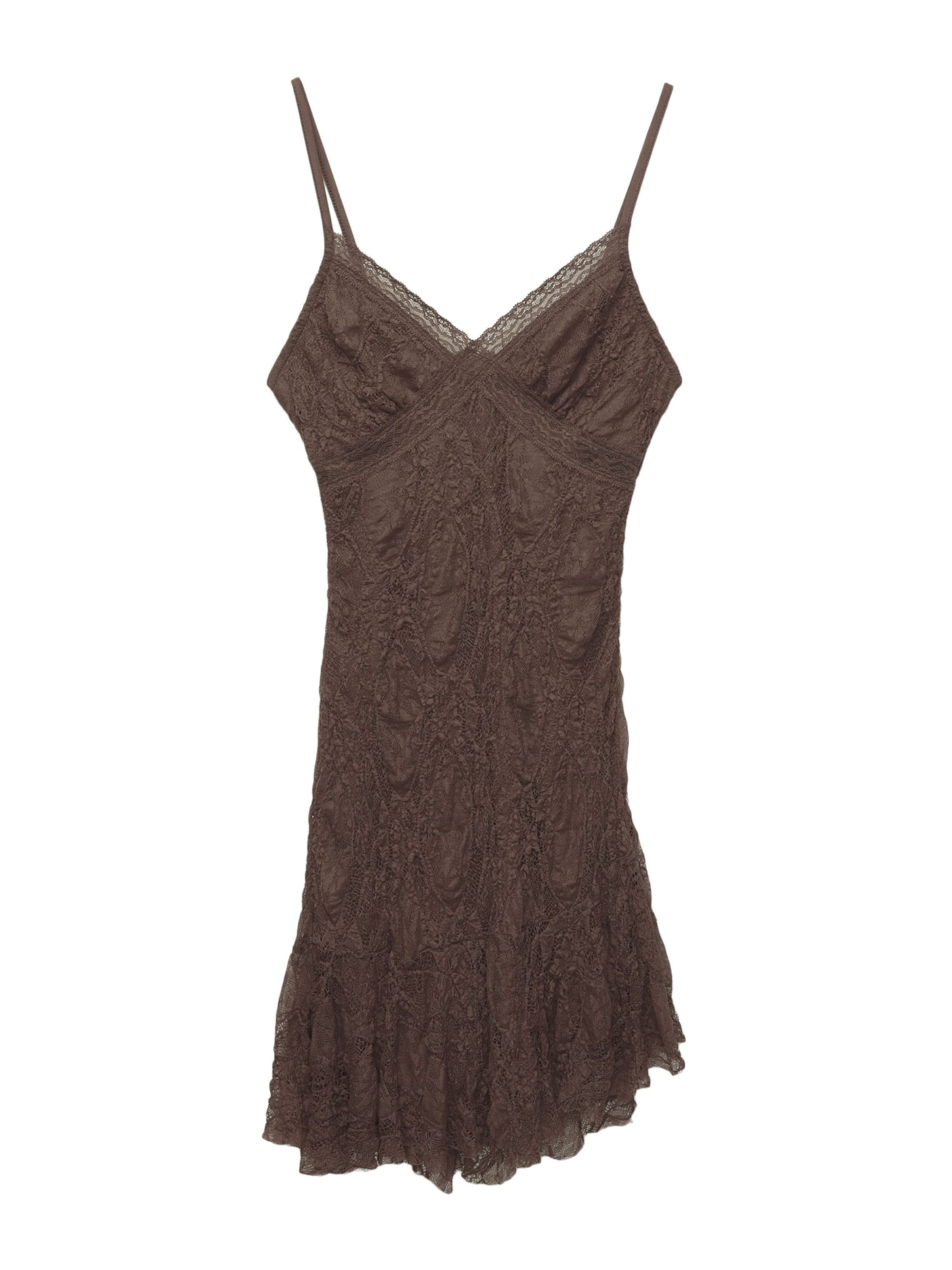 Pull&Bear Klänning i brun: framsida