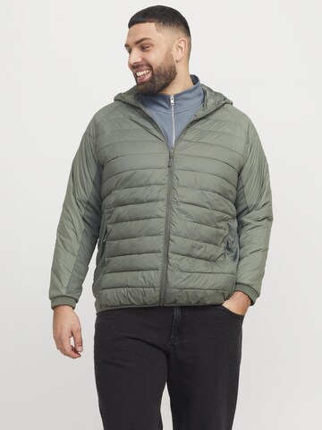 Jack & Jones Plus Between-season jacket in Green: front