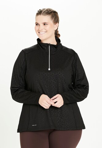 Q by Endurance Athletic Sweater 'Pella' in Black: front