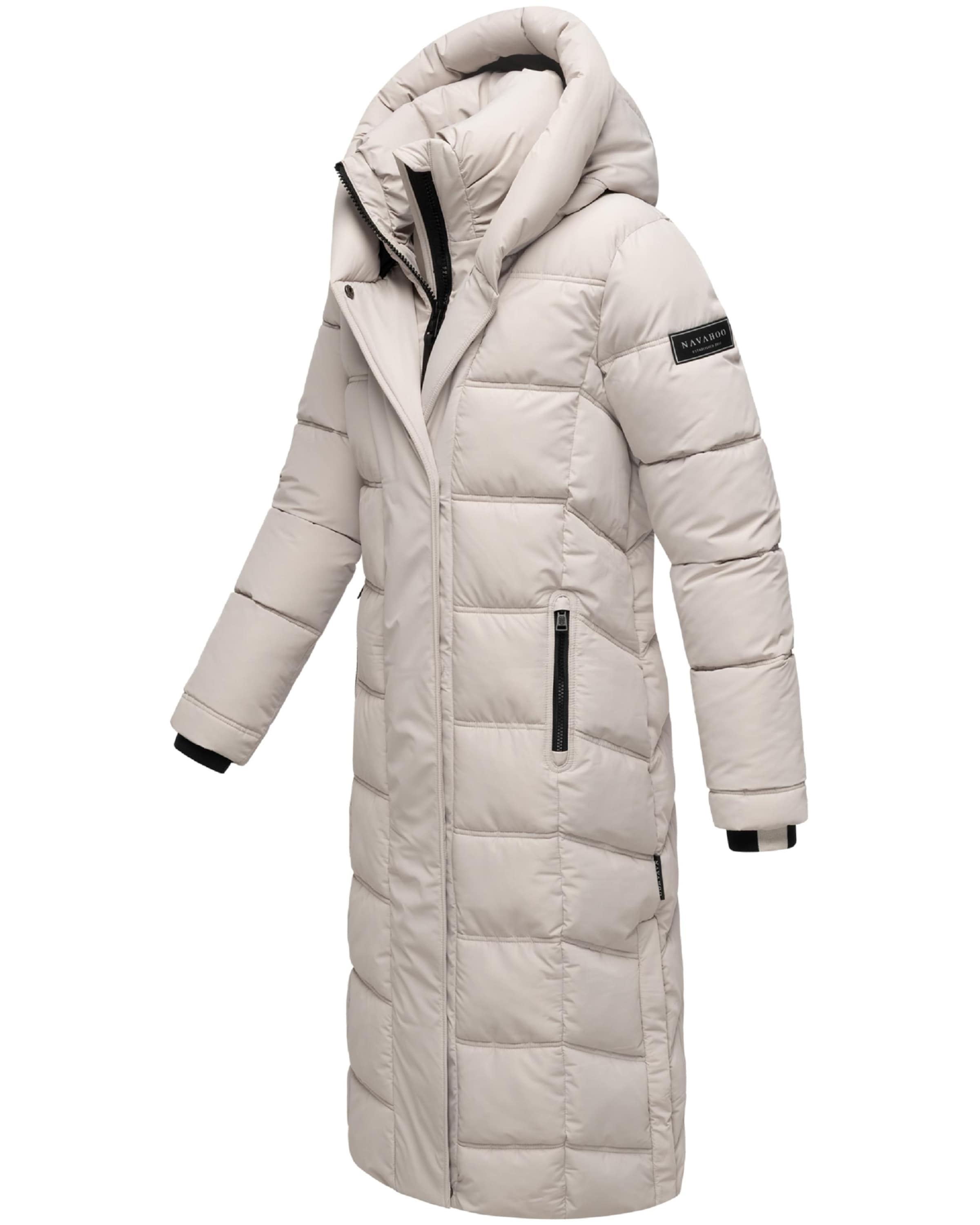 NAVAHOO Winter coat 'Engelsfeder XIV' in Beige