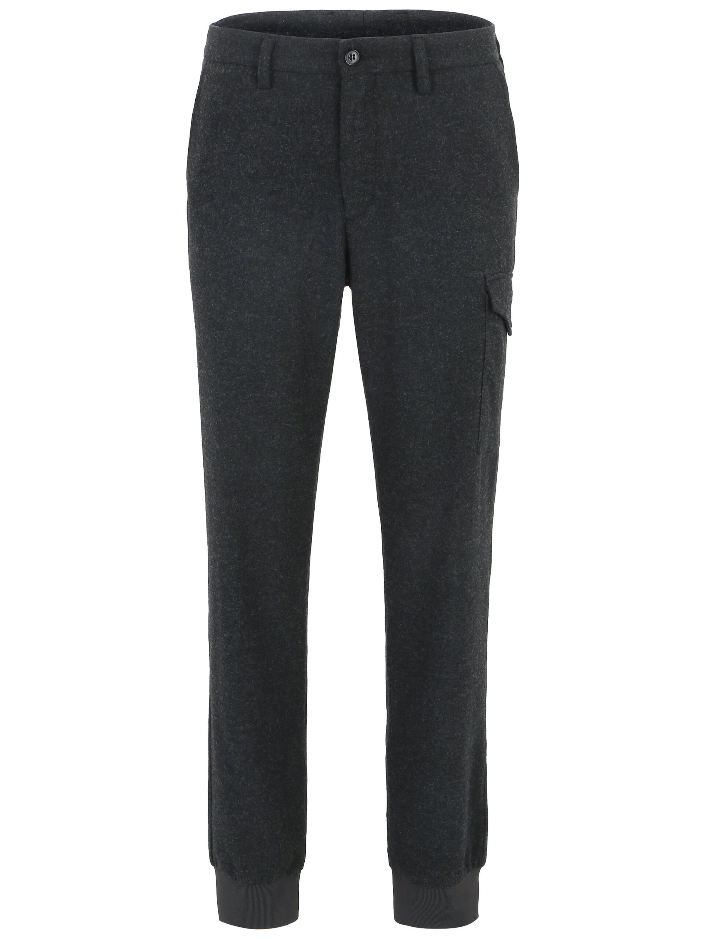 Steffen Klein Regular Cargobroek in Grijs: voorkant