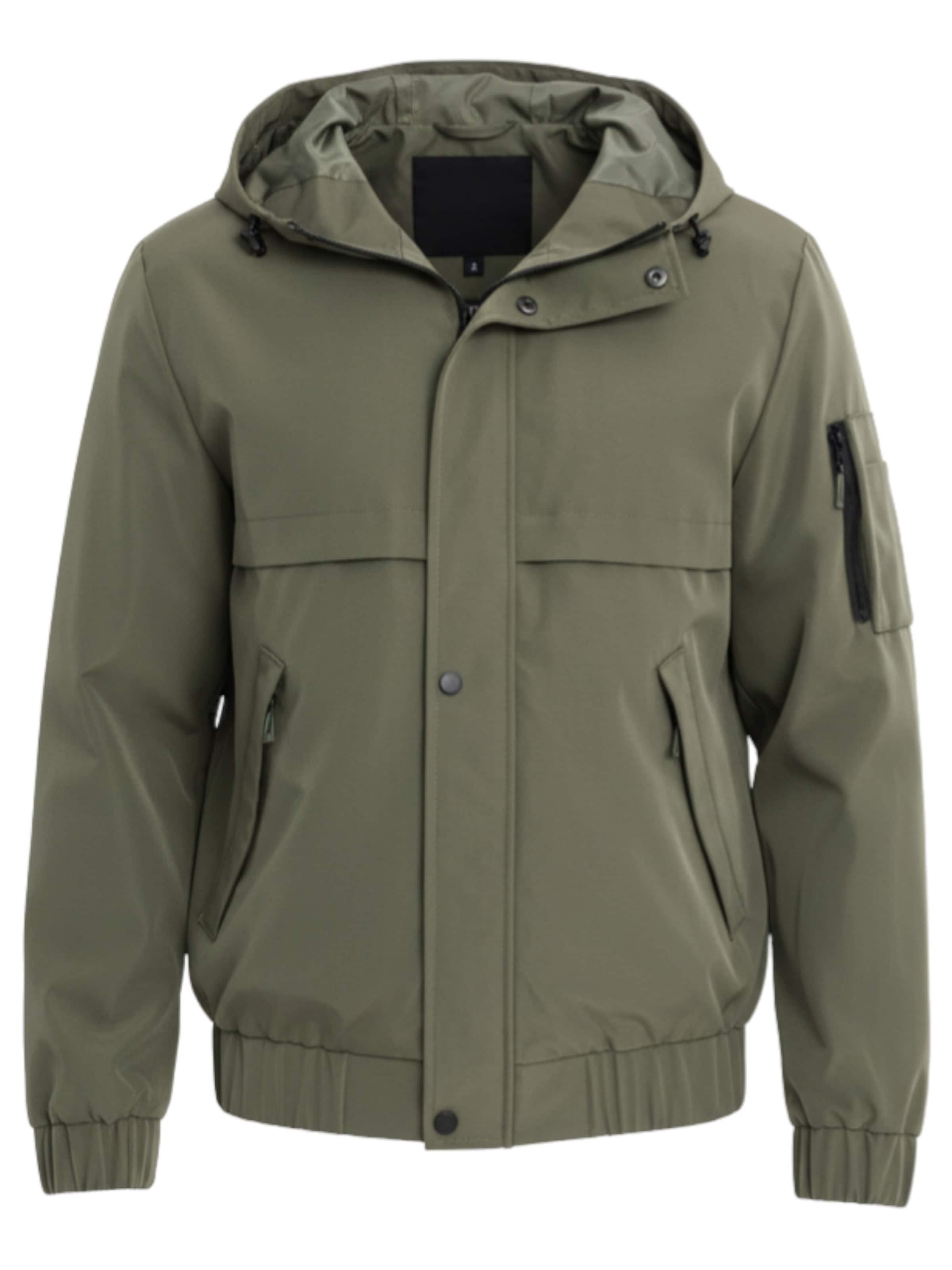 Ombre Functionele jas in Groen: voorkant
