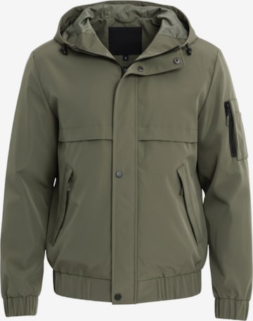 Ombre Functionele jas in Groen: voorkant