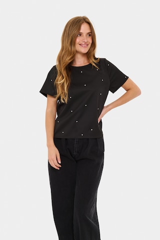 SAINT TROPEZ Blouse in Black: front