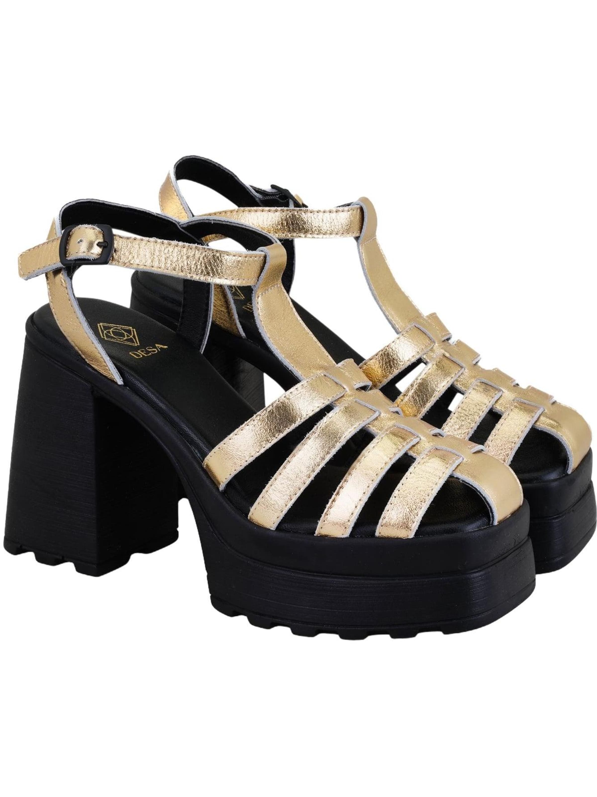 Desa Strap sandal 'Sandalen' in Gold