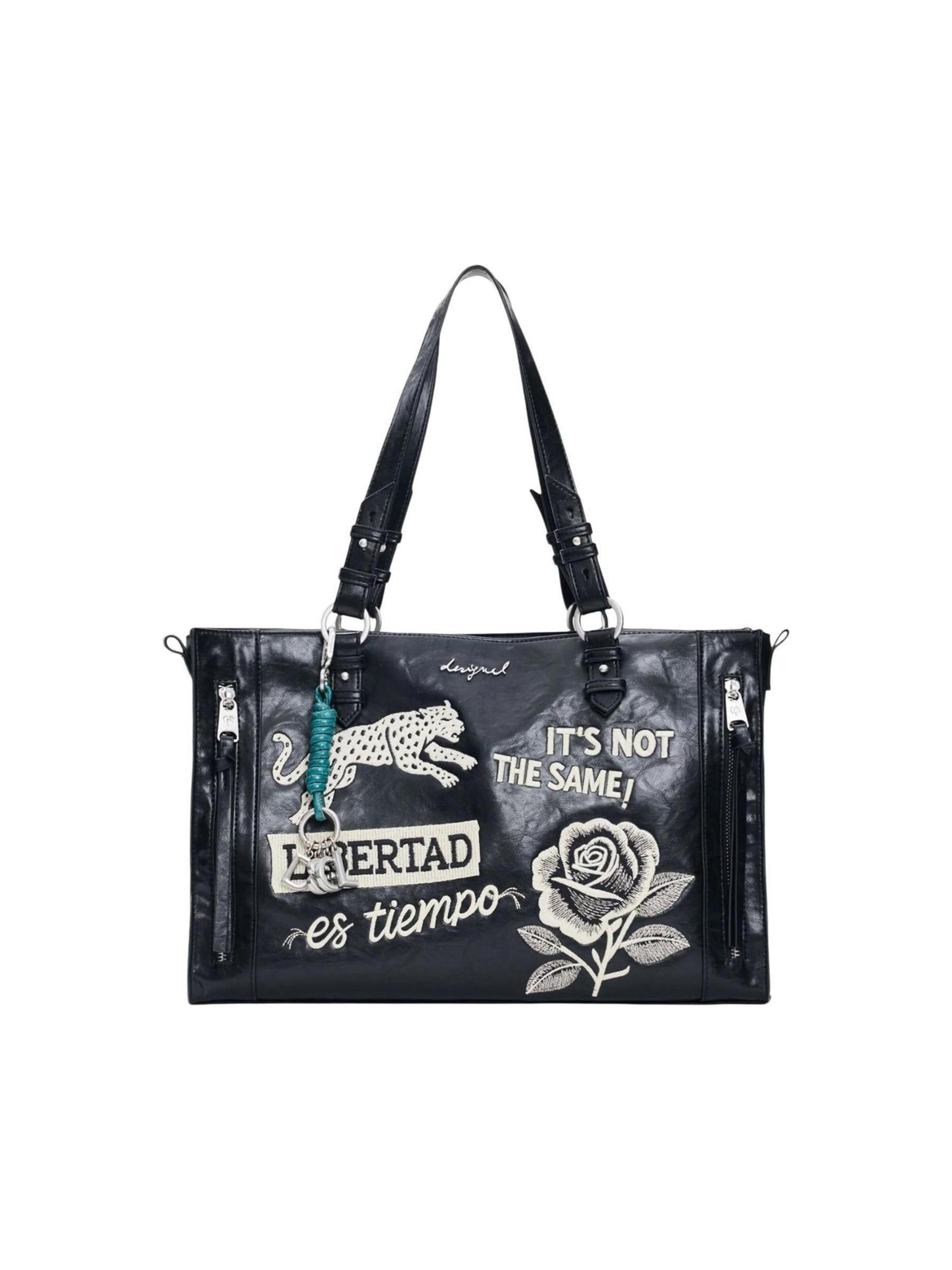 Desigual Schoudertas 'LIBERTAS LIENDO' in One Size in de kleur Zwart, Productweergave