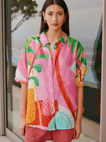 Next Blouse in Roze: voorkant