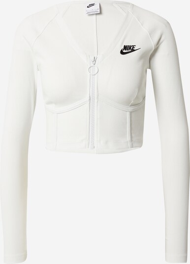 Nike Sportswear Sportsweatjacke in schwarz / weiß, Produktansicht