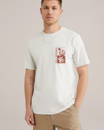 T-Shirt WE Fashion en beige : devant