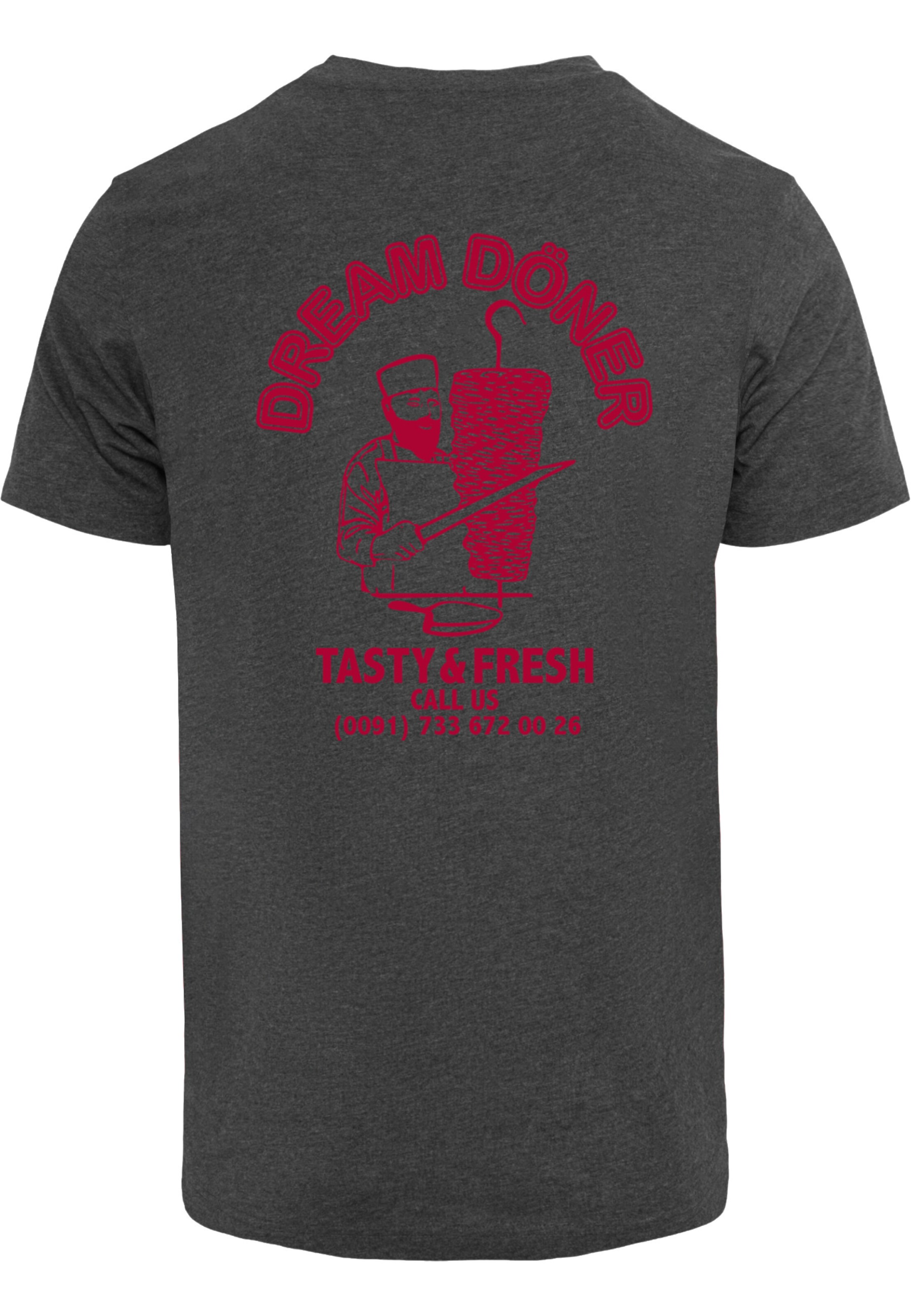 T-Shirt 'Dream Kebab' Mister Tee en gris