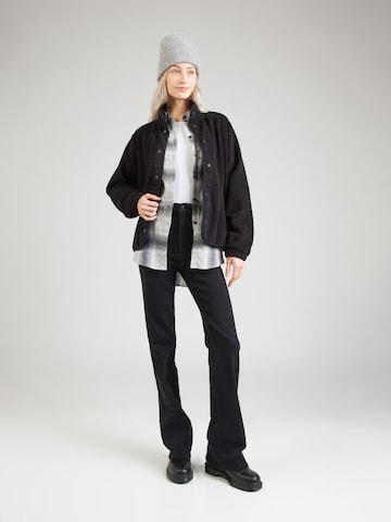 Veste en polaire mazine en noir