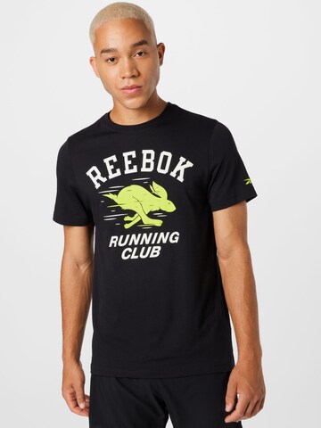 Reebok Функционална тениска в черно: отпред