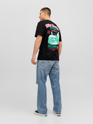 JACK & JONES T-Shirt 'FEAST' in Schwarz
