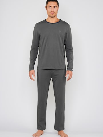 JOOP! - Pijama largo ' Core ' en gris: frente