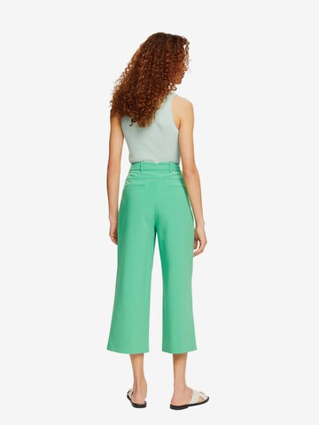 ESPRIT Wide leg Pleat-Front Pants in Green