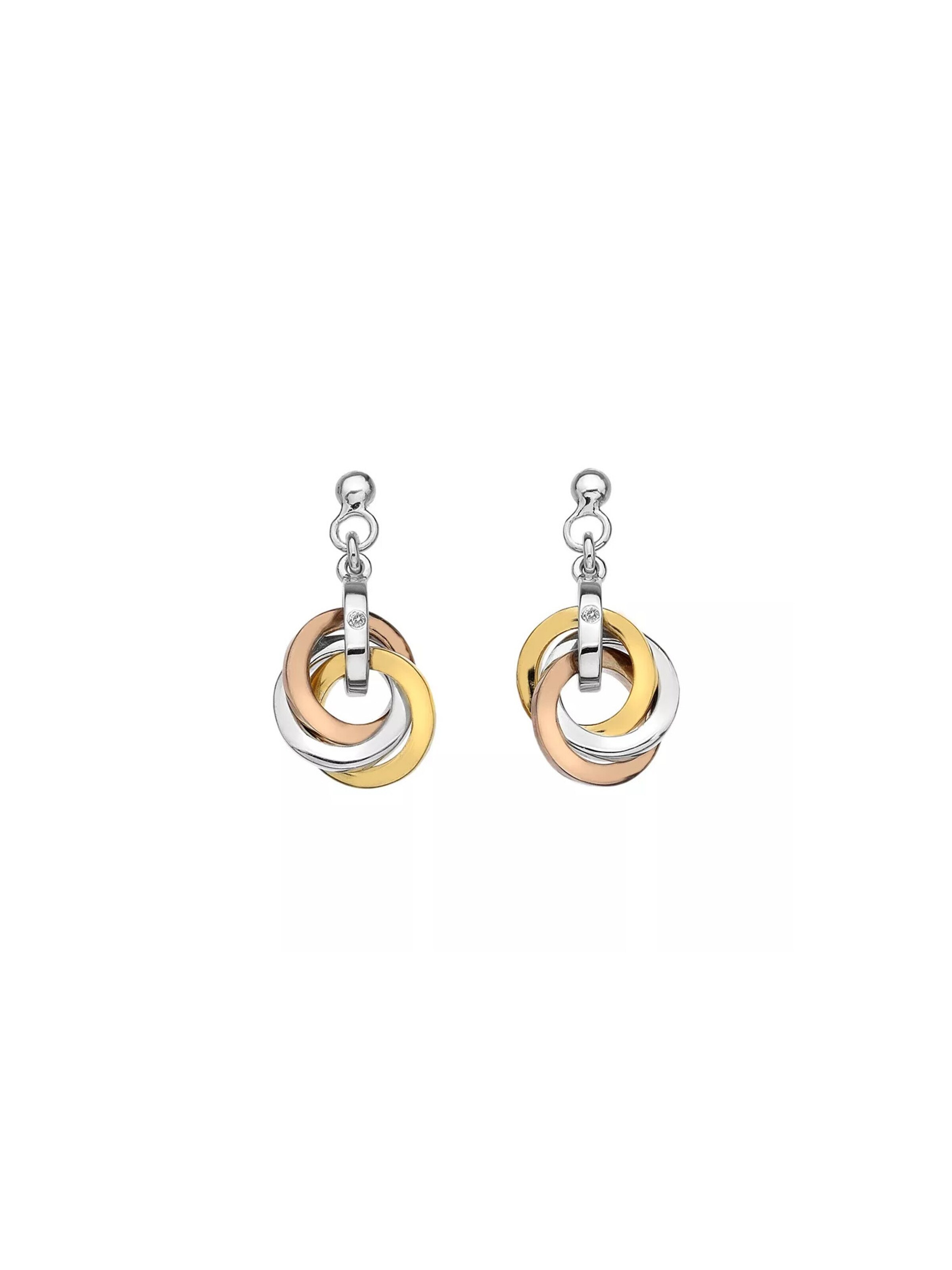 Hot Diamonds Náušnice 'Trio' – stříbrná: přední strana